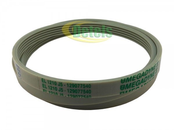 Ремінь Megadyne EL 1210 J5 / 5EPJ1210 129077540 для пральної машини Candy, Hoover, Zerowatt (80001704)
