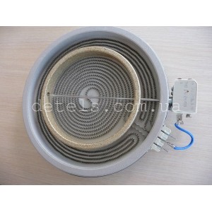 Конфорка 2200/1000W 230 мм для стеклокерамической плиты Indesit, Ariston (C00089645) Конфорка 2200/1000W 230 мм для стеклокерамической плиты Indesit, Ariston (C00089645)