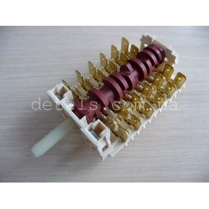 Переключатель режимов духовки Dreefs 11HE-043 для плиты Mastercook, Brandt, Fagor, Wrozamet (C110000A7) Переключатель режимов духовки Dreefs 11HE-043 для плиты Mastercook, Brandt, Fagor, Wrozamet (C110000A7)